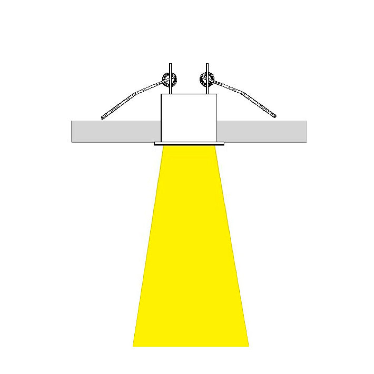 EMBUTIDO MULTI COM ABA 160 LENTE 7W 10° DIMERIZÁVEL