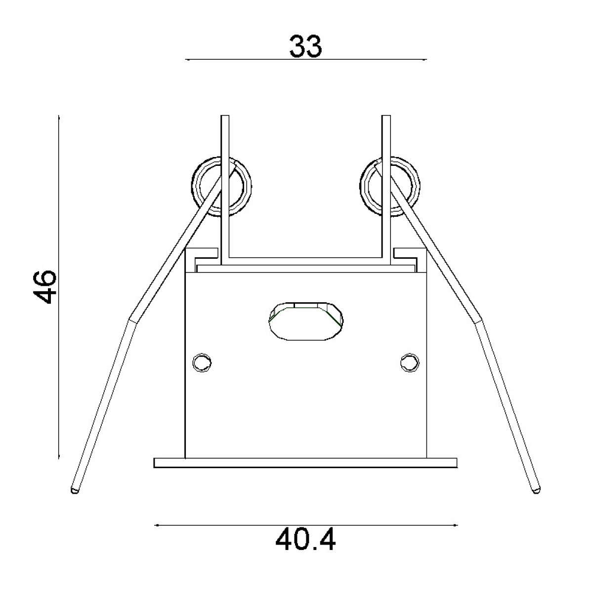 Dimensões de EMBUTIDO MULTI COM ABA