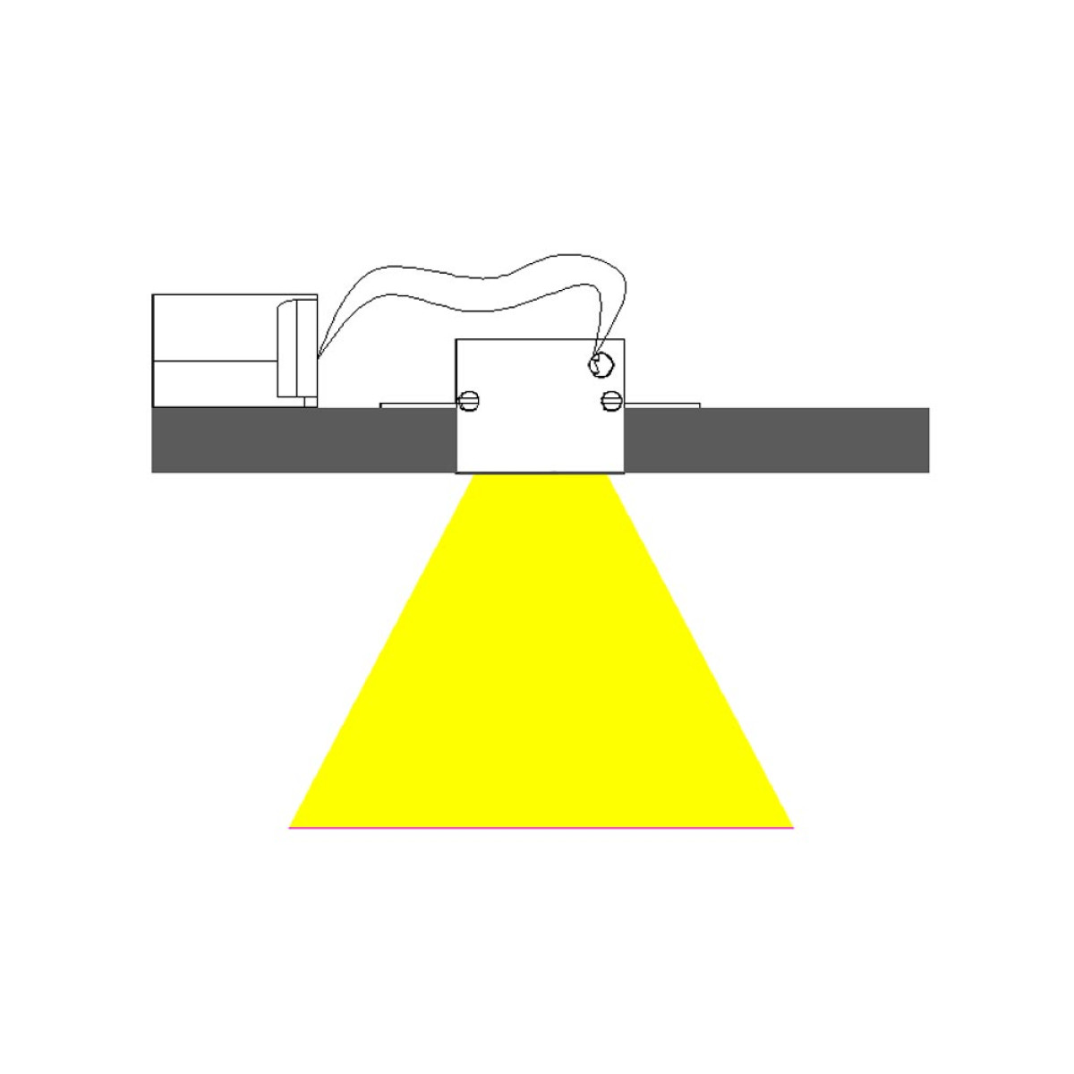 EMBUTIDO MULTI SEM ABA 160 LENTE 7W 36°