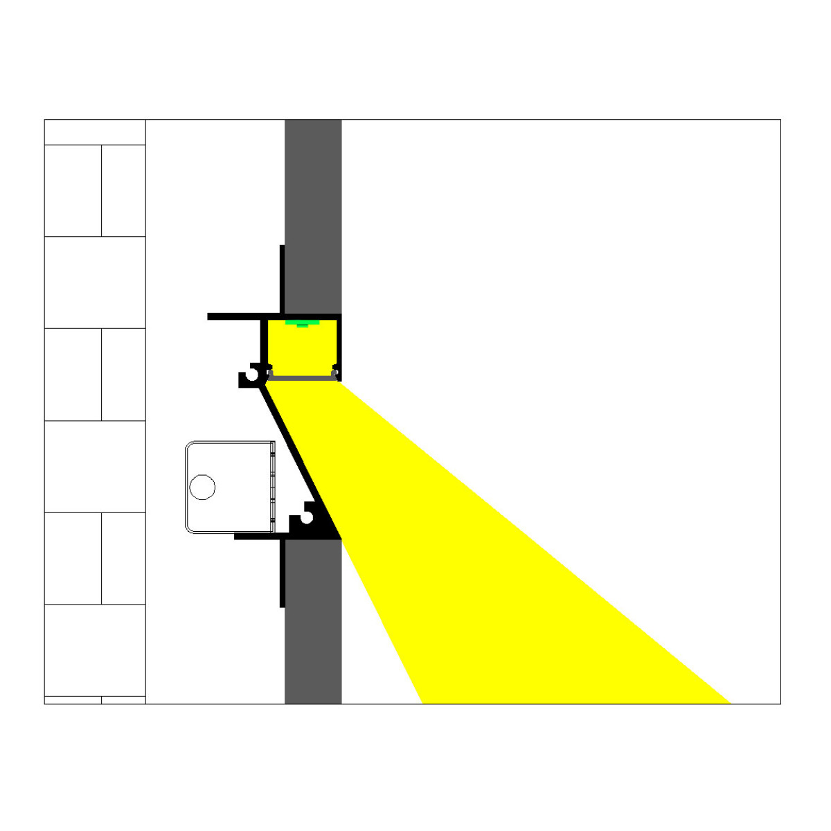 BALIZADOR PERFILED SEM ABA