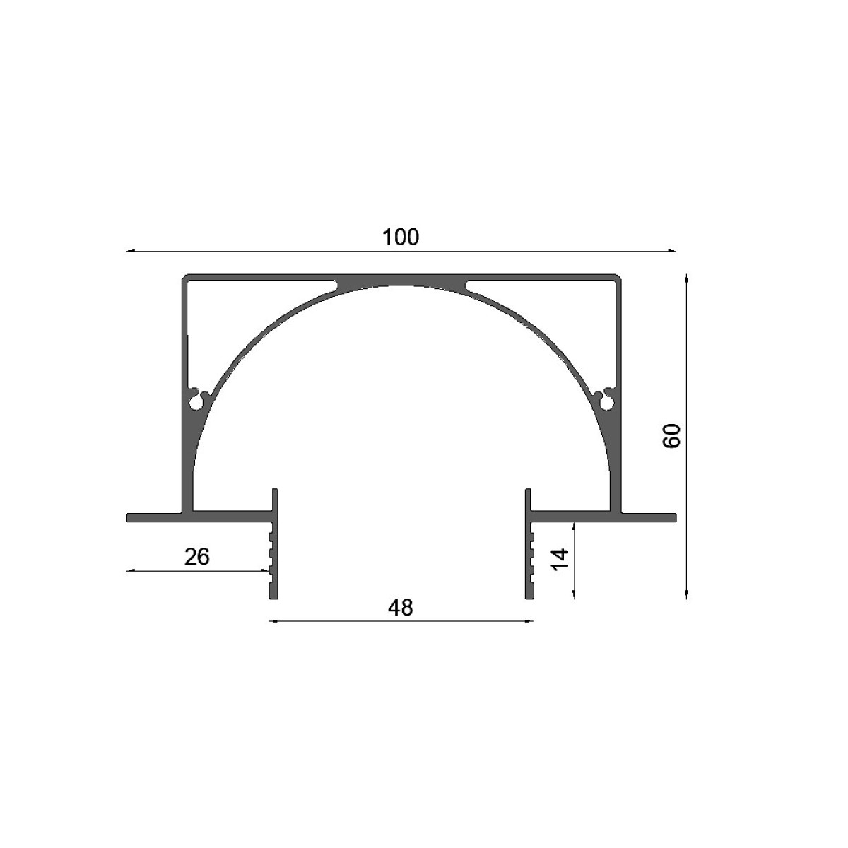 Dimensões de EMBUTIDO SOTILLE SANCA