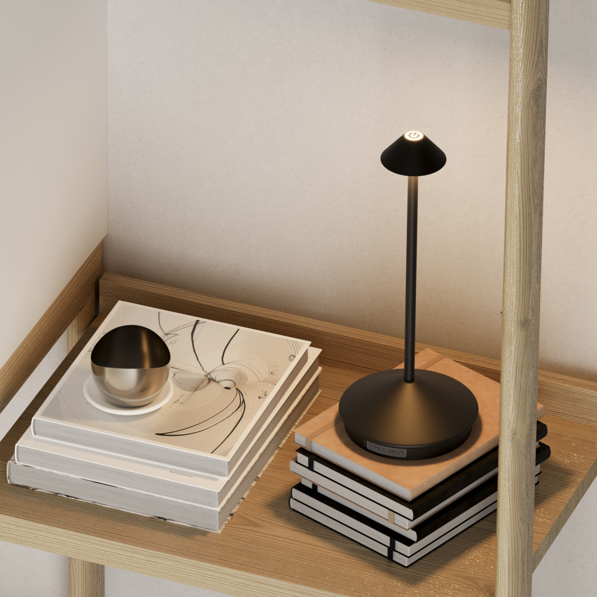 ABAJUR MESA MIRA 1W PORTÁTIL E RECARREGÁVEL